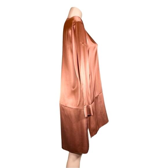 #T191 Cinq a Sept Opal Silk Tunic Dress In Rosewood SZ M $395 - Picture 11 of 14